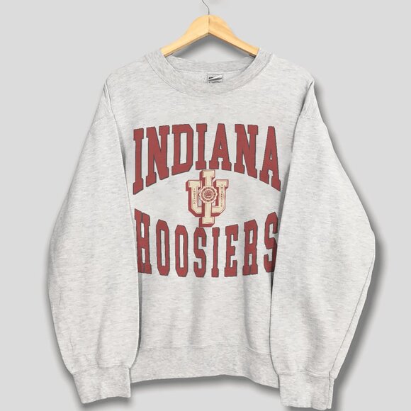 Vintage University of Indiana Hoosiers Sweatshirt, Retro IU Hoosiers Shirt tee - Picture 1 of 2